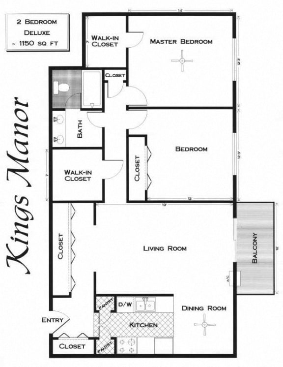 Floor Plans of Kings Manor in New Hope, MN